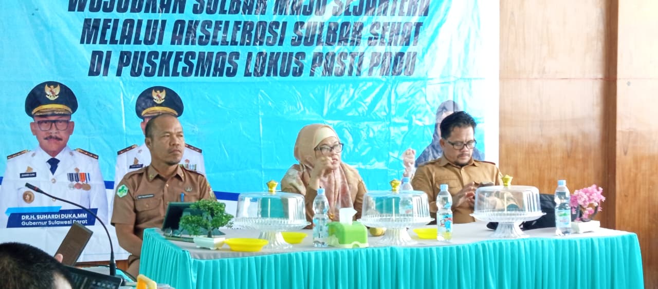 Perkuat Pelaksanaan Pasti Padu, Dinkes Sulbar Lakukan Penguatan Manajemen Sulbar Sehat di Puskesmas Pamboang