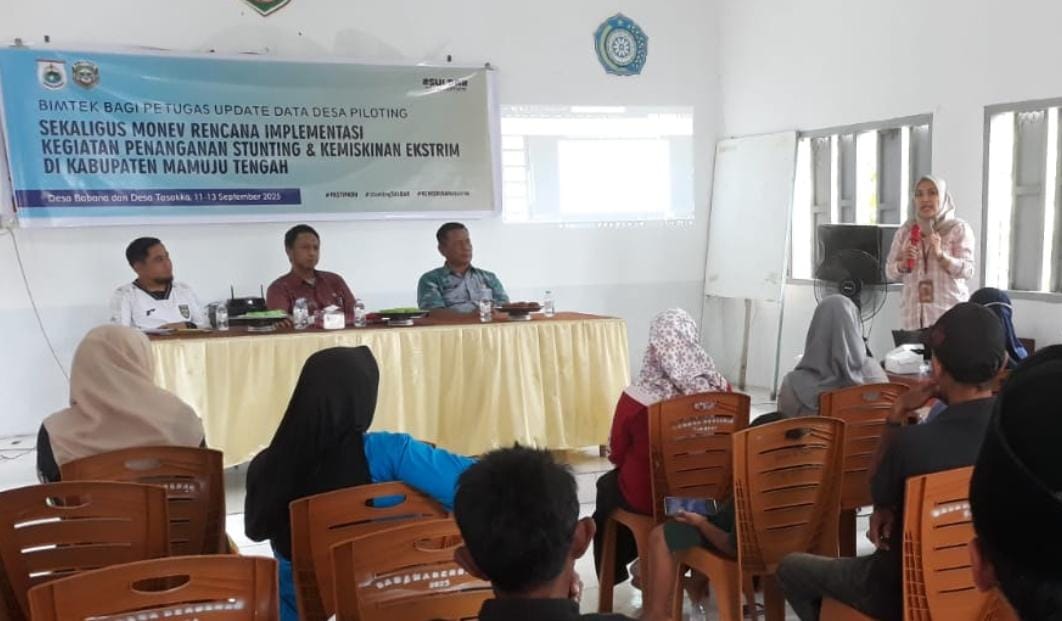 Dinkes Sulbar Dorong Strategi Lintas Sektor dalam Penanganan Stunting dan Kemiskinan Ekstrem di Desa Babana