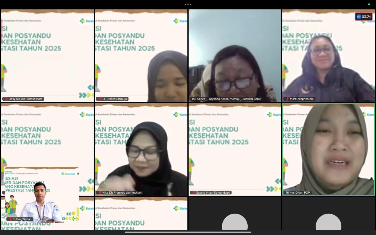 Dinas Kesehatan Provinsi Sulawesi Barat Dampingi Kader dan Posyandu Berprestasi pada Ajang Apresiasi Kader dan Posyandu Bidang Kesehatan Tingkat Nasional 2025