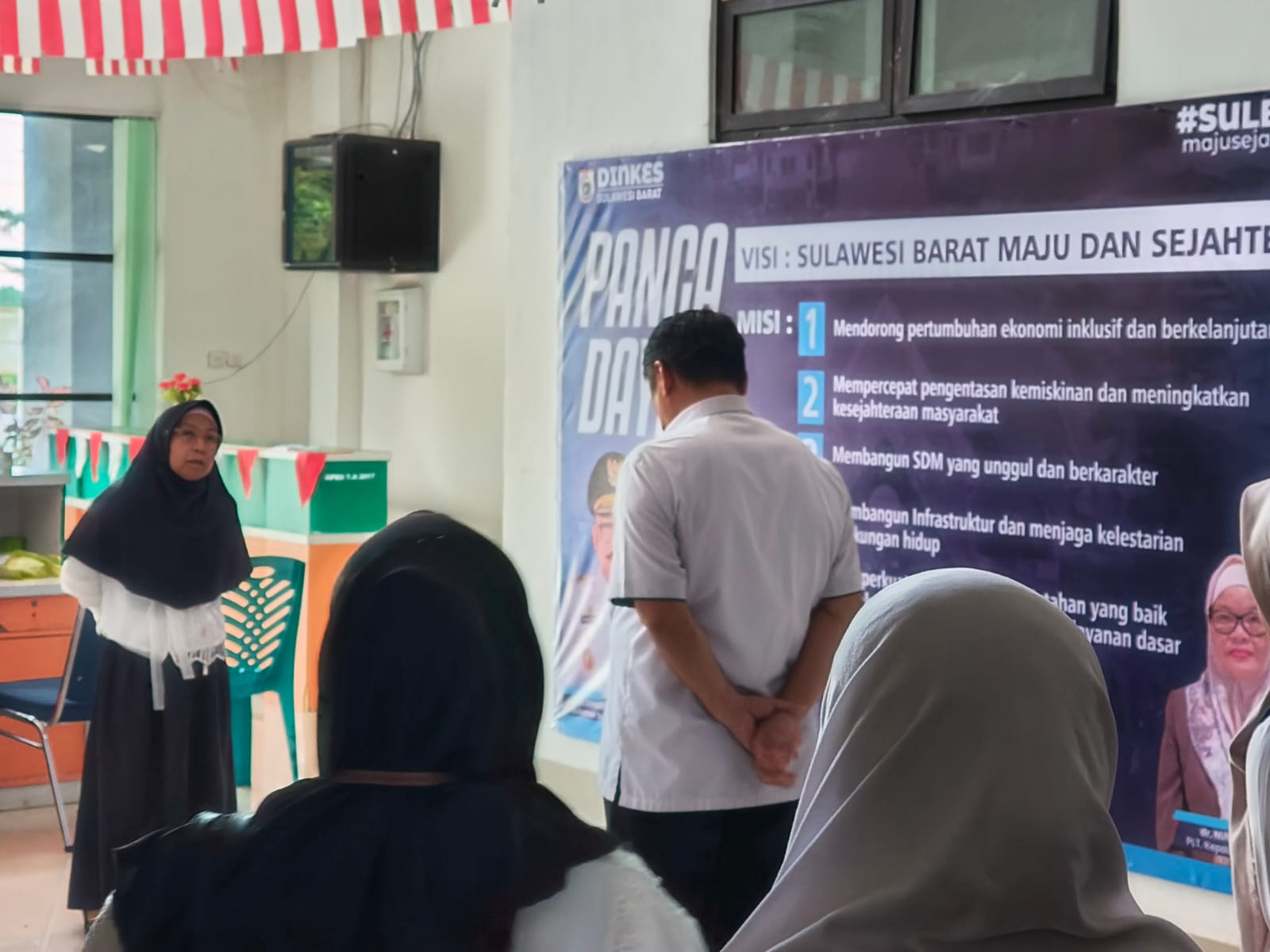 apel sore di lingkungan Dinas Kesehatan Provinsi Sulbar, Kepala Bidang Pencegahan dan Pengendalian Penyakit (P2P), dr. Indahwati Nursyamsi,