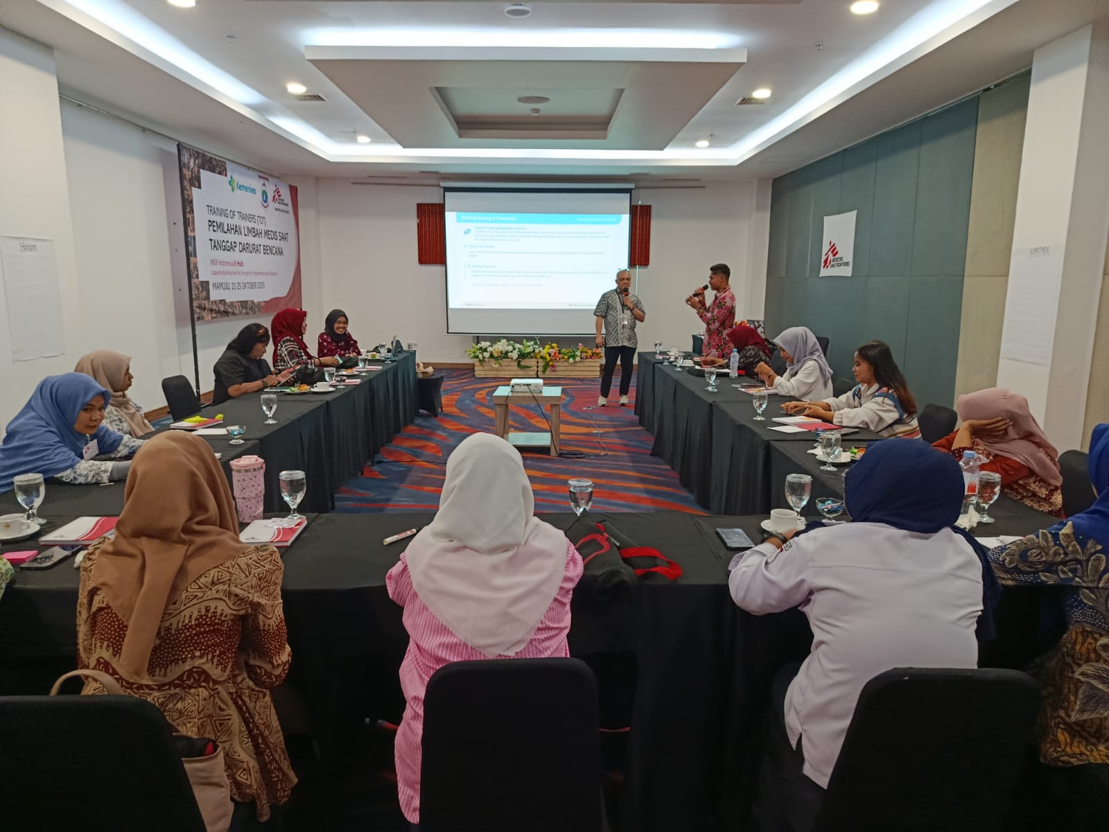 menggelar kegiatan Training of Trainers (ToT) Pemilahan Limbah Medis Saat Tanggap Darurat Bencana,